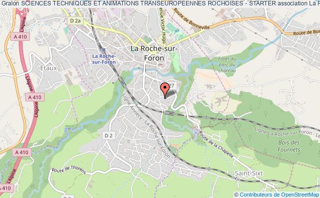plan association Sciences Techniques Et Animations Transeuropeennes Rochoises - Starter La Roche-sur-Foron