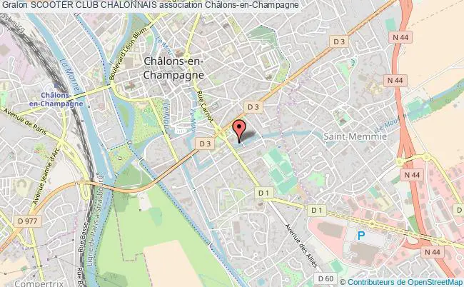 plan association Scooter Club Chalonnais Châlons-en-Champagne