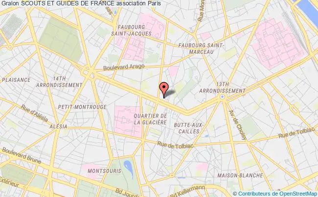 plan association Scouts Et Guides De France Paris