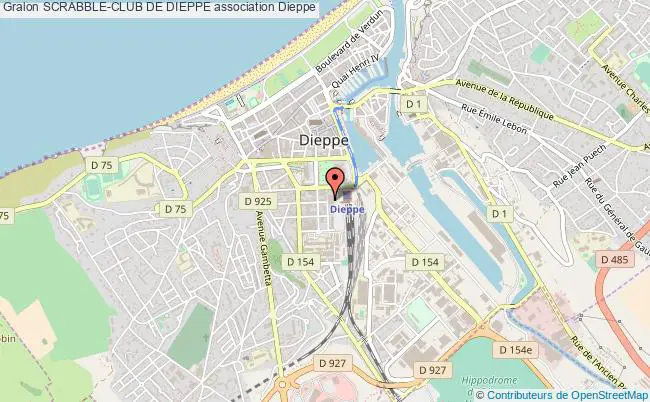 plan association Scrabble-club De Dieppe Dieppe