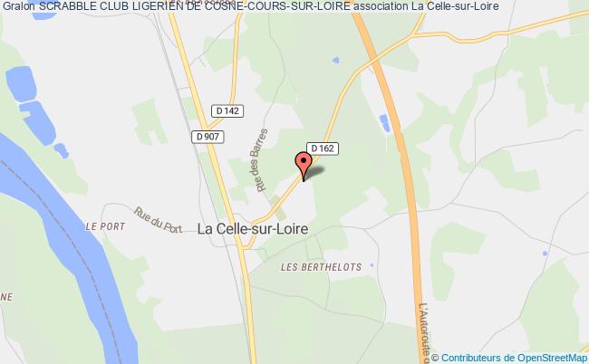 plan association Scrabble Club Ligerien De Cosne-cours-sur-loire La Celle-sur-Loire
