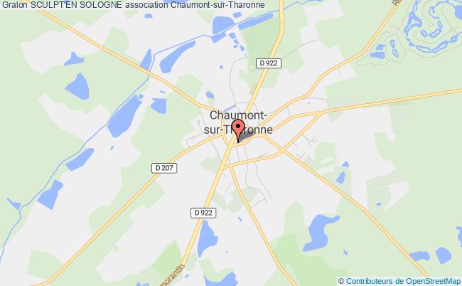 plan association Sculpt'en Sologne Chaumont-sur-Tharonne