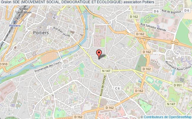 plan association Sde (mouvement Social, DÉmocratique Et Écologique) Poitiers