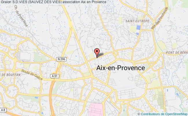 plan association S.d.vies (sauvez Des Vies) Aix-en-Provence
