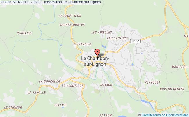 plan association Se Non È Vero... Chambon-sur-Lignon