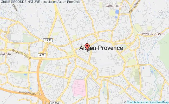 plan association Seconde Nature Aix-en-Provence