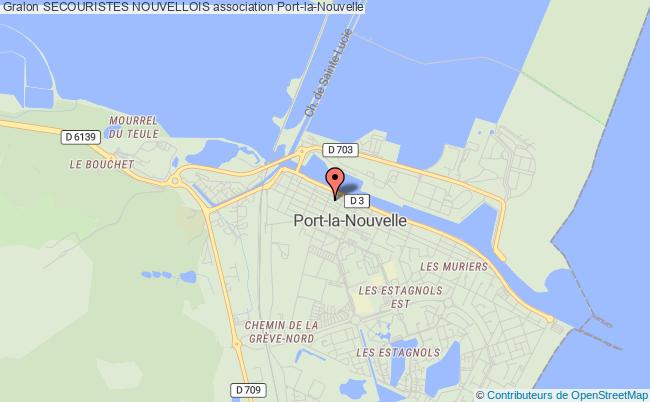 plan association Secouristes Nouvellois Port-la-Nouvelle