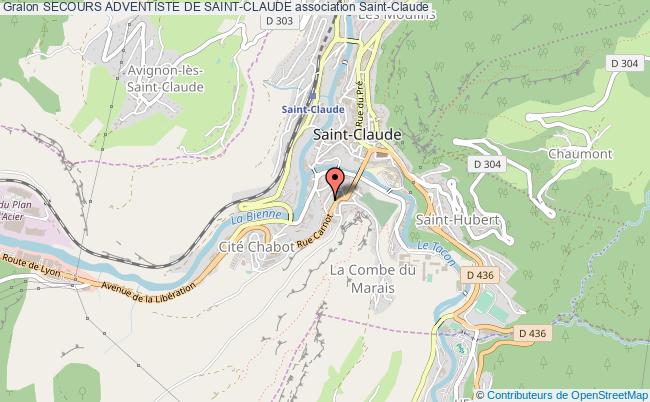 plan association Secours Adventiste De Saint-claude Saint-Claude
