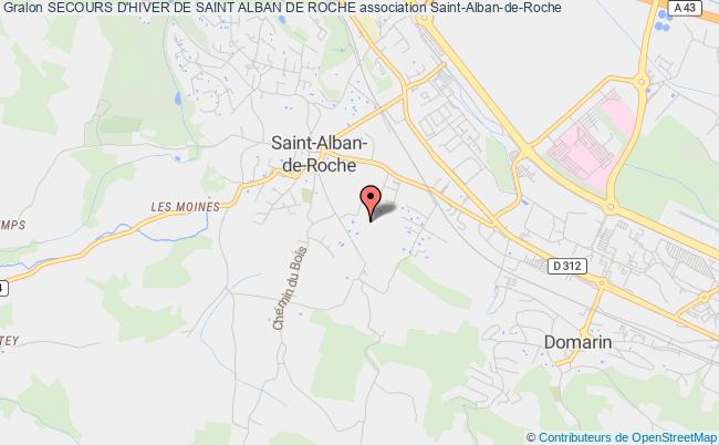 plan association Secours D'hiver De Saint Alban De Roche Saint-Alban-de-Roche
