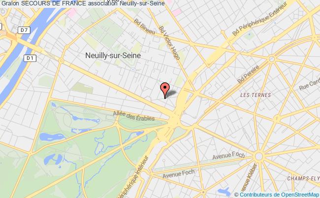 plan association Secours De France Neuilly-sur-Seine