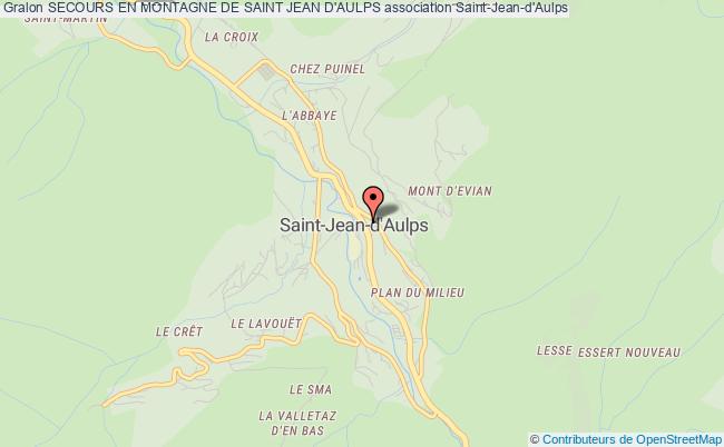 plan association Secours En Montagne De Saint Jean D'aulps Saint-Jean-d'Aulps