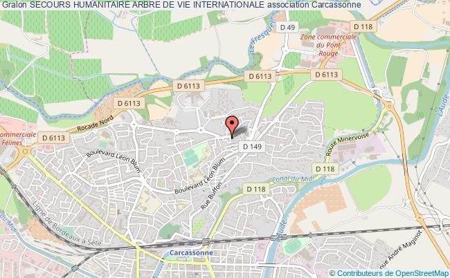 plan association Secours Humanitaire Arbre De Vie Internationale Carcassonne