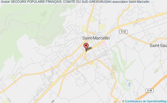 plan association Secours Populaire FranÇais, Comite Du Sud-gresivaudan Saint-Marcellin