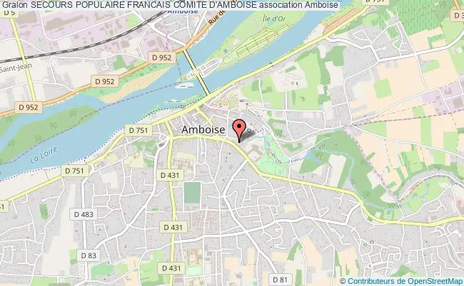 plan association Secours Populaire Francais Comite D'amboise Amboise
