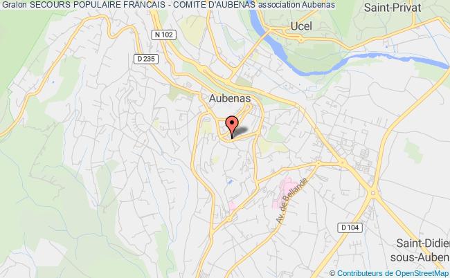 SECOURS POPULAIRE FRANCAIS - COMITE D'AUBENAS