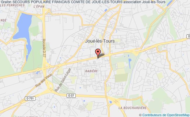 plan association Secours Populaire Francais Comite De Joue-les-tours Joué-lès-Tours