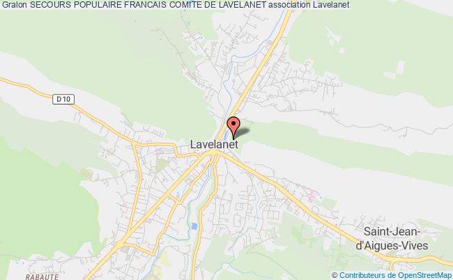 plan association Secours Populaire Francais Comite De Lavelanet Lavelanet