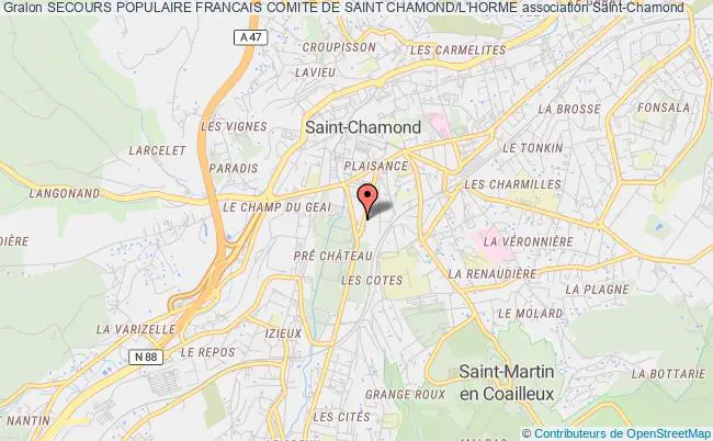 SECOURS POPULAIRE FRANCAIS COMITE DE SAINT CHAMOND/L'HORME