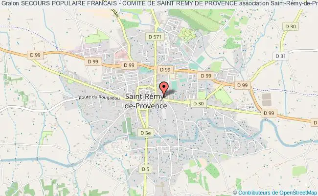 plan association Secours Populaire Francais - Comite De Saint Remy De Provence Saint-Rémy-de-Provence