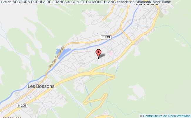 plan association Secours Populaire Francais Comite Du Mont-blanc Chamonix-Mont-Blanc