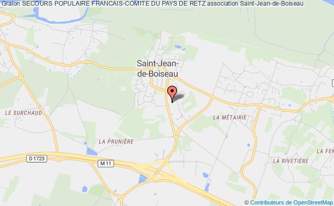 plan association Secours Populaire Francais-comite Du Pays De Retz Saint-Jean-de-Boiseau