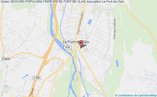 plan association Secours Populaire Francais De Pont-de-claix Le Pont-de-Claix