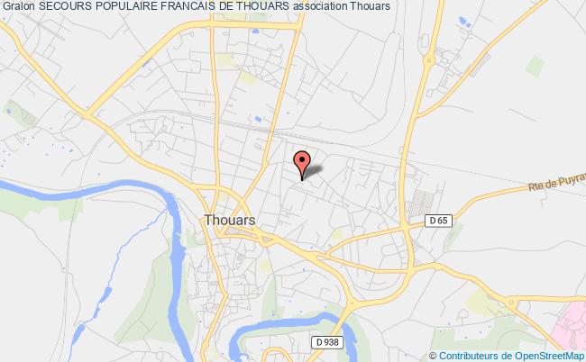 plan association Secours Populaire Francais De Thouars Thouars