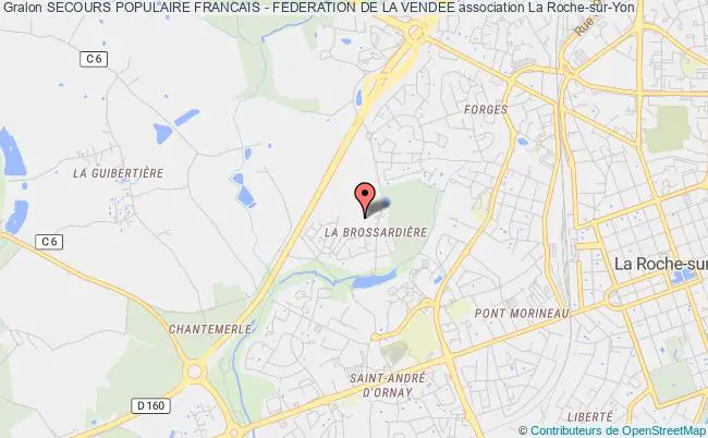 plan association Secours Populaire Francais - Federation De La Vendee Roche-sur-Yon