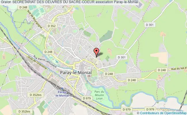 plan association Secretariat Des Oeuvres Du Sacre-coeur Paray-le-Monial