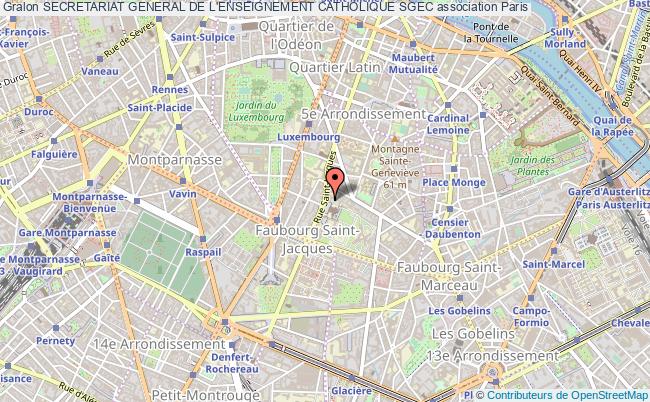 plan association Secretariat General De L'enseignement Catholique Sgec 