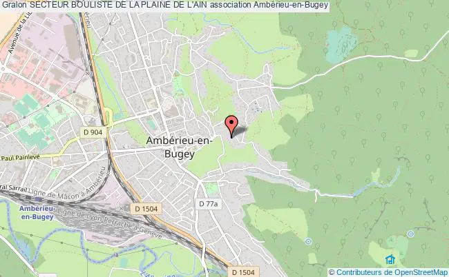 plan association Secteur Bouliste De La Plaine De L'ain Ambérieu-en-Bugey