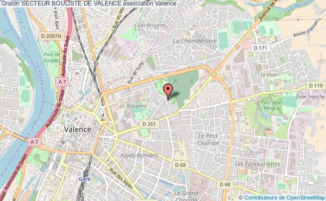 plan association Secteur Bouliste De Valence Valence