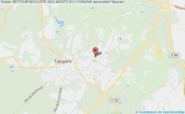 plan association Secteur Bouliste Des Monts Du Lyonnais Taluyers