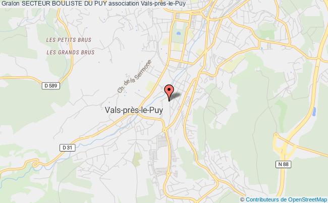 plan association Secteur Bouliste Du Puy Vals-près-le-Puy