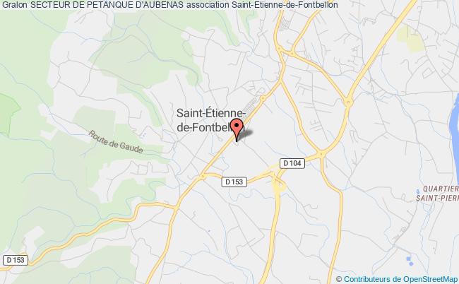 plan association Secteur De Petanque D'aubenas Saint-Étienne-de-Fontbellon