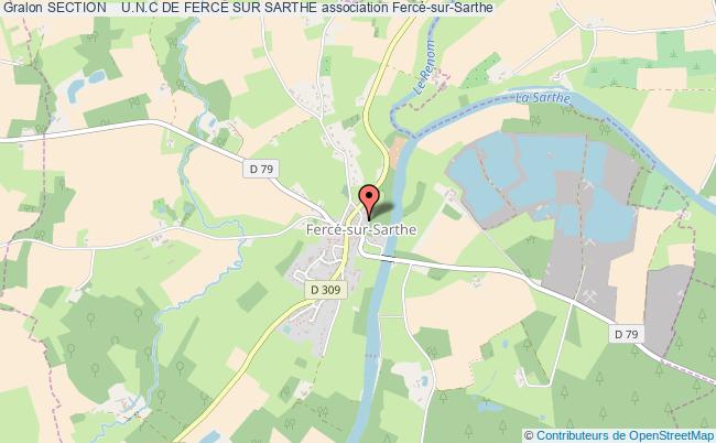 plan association Section    U.n.c De Ferce Sur Sarthe Fercé-sur-Sarthe