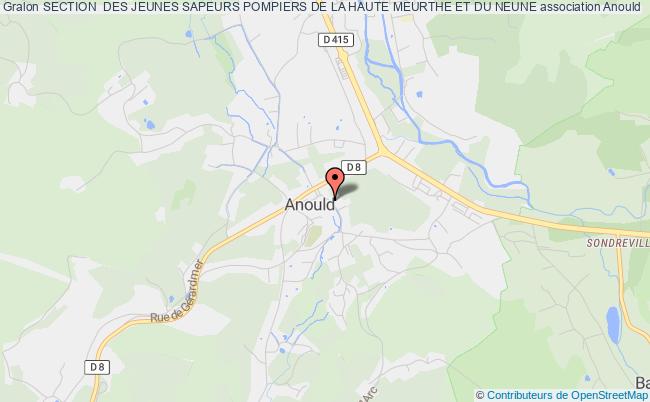 plan association Section  Des Jeunes Sapeurs Pompiers De La Haute Meurthe Et Du Neune Anould