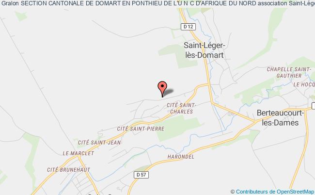 plan association Section Cantonale De Domart En Ponthieu De L'u N C D'afrique Du Nord Saint-Léger-lès-Domart