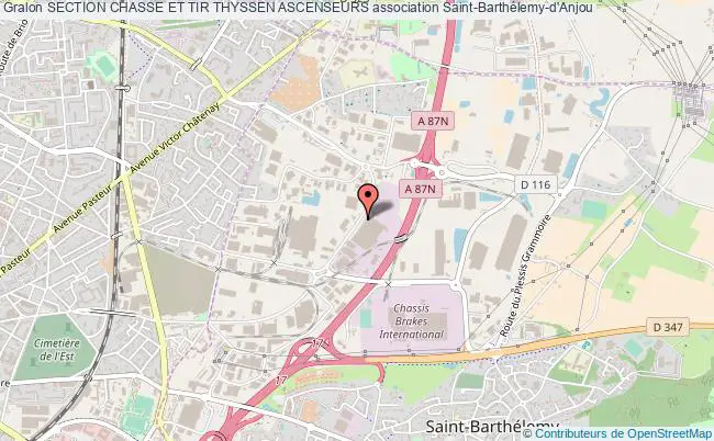 plan association Section Chasse Et Tir Thyssen Ascenseurs Saint-Barthélemy-d'Anjou