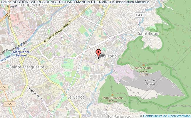 plan association Section Csf Residence Richard Mandin Et Environs Marseille