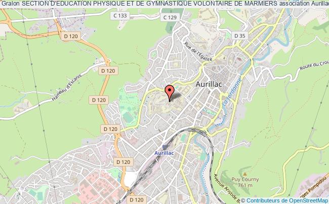 plan association Section D'education Physique Et De Gymnastique Volontaire De Marmiers Aurillac