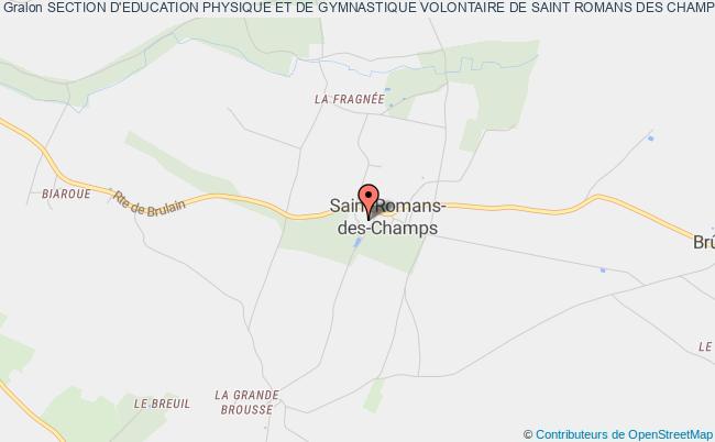 plan association Section D'education Physique Et De Gymnastique Volontaire De Saint Romans Des Champs Saint-Romans-des-Champs