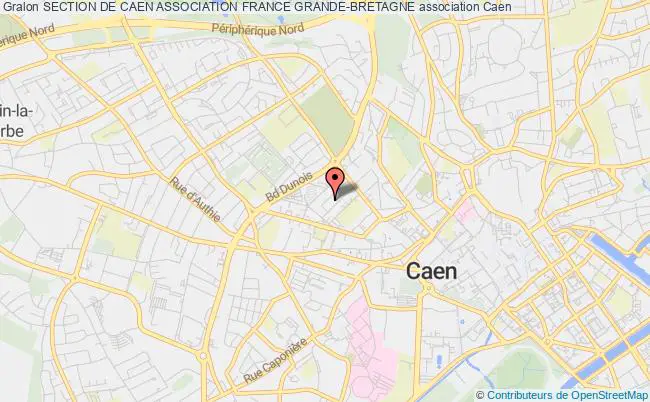 plan association Section De Caen Association France Grande-bretagne Caen