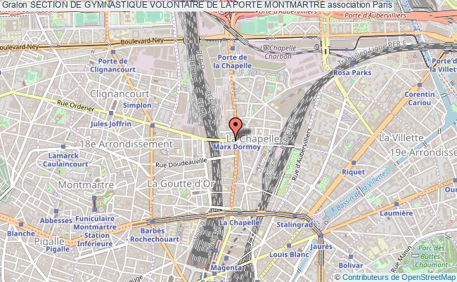 plan association Section De Gymnastique Volontaire De La Porte Montmartre Paris