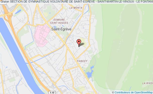 plan association Section De Gymnastique Volontaire De Saint-egreve - Saint-martin-le-vinoux - Le Fontanil Saint-Égrève