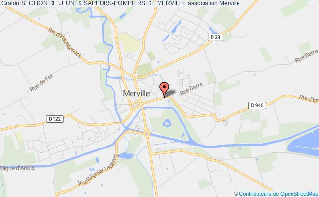 plan association Section De Jeunes Sapeurs-pompiers De Merville Merville