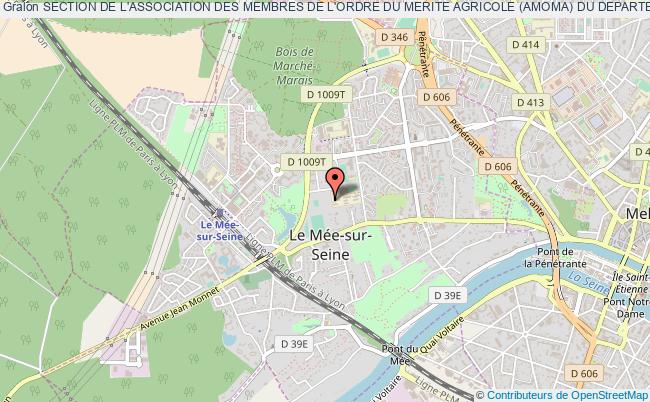 plan association Section De L'association Des Membres De L'ordre Du Merite Agricole (amoma) Du Departement De Seine-et-marne Le    Mée-sur-Seine