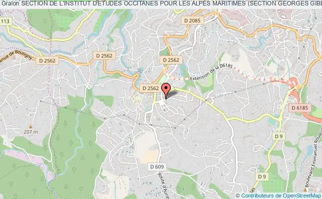 plan association Section De L'institut D'etudes Occitanes Pour Les Alpes Maritimes (section Georges Gibelin) Grasse