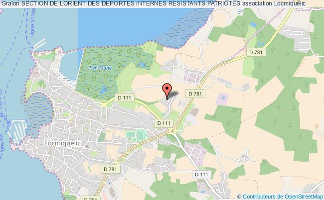 plan association Section De Lorient Des Deportes Internes Resistants Patriotes Locmiquélic