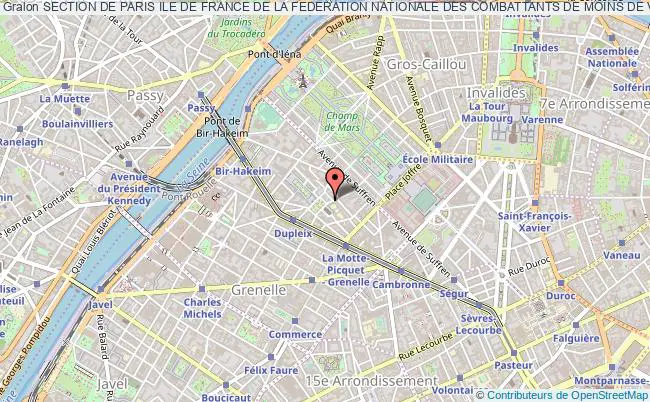 plan association Section De Paris Ile De France De La Federation Nationale Des Combattants De Moins De Vingt Ans Paris